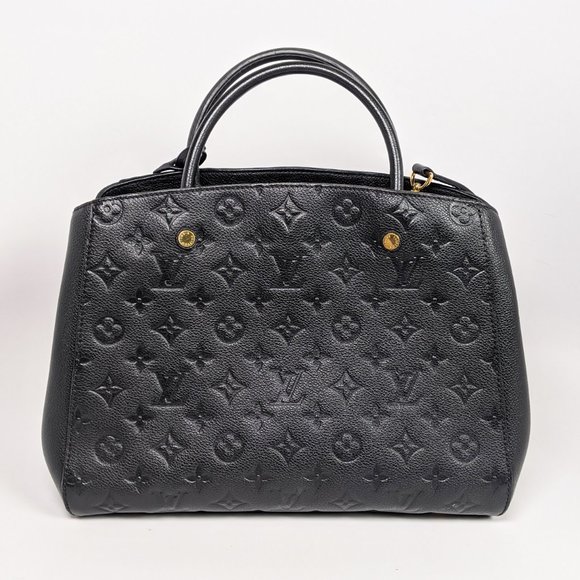 SOLD Louis Vuitton Empreinte Montaigne MM Black - Picture 2 of 9